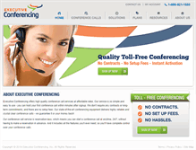 Tablet Screenshot of executiveconferencing.com